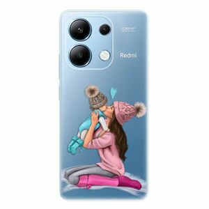 Odolné silikonové pouzdro iSaprio - Kissing Mom - Brunette and Boy - Xiaomi Redmi Note 13 obraz