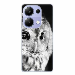 Odolné silikonové pouzdro iSaprio - BW Owl - Xiaomi Redmi Note 13 Pro obraz