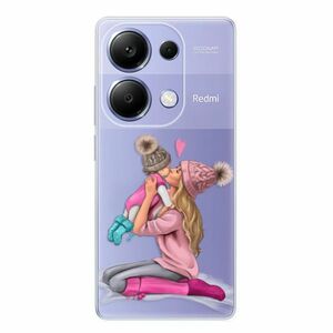 Odolné silikonové pouzdro iSaprio - Kissing Mom - Blond and Girl - Xiaomi Redmi Note 13 Pro obraz