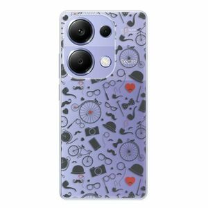 Odolné silikonové pouzdro iSaprio - Vintage Pattern 01 - black - Xiaomi Redmi Note 13 Pro obraz