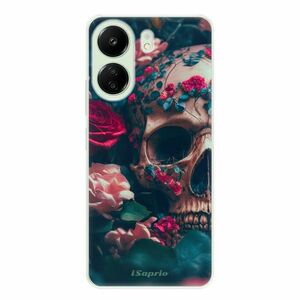 Odolné silikonové pouzdro iSaprio - Skull in Roses - Xiaomi Redmi 13C obraz