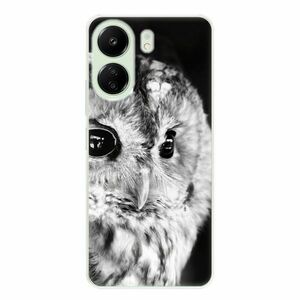 Odolné silikonové pouzdro iSaprio - BW Owl - Xiaomi Redmi 13C obraz