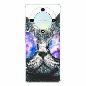 Odolné silikonové pouzdro iSaprio - Galaxy Cat - Honor Magic5 Lite 5G obraz