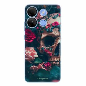 Odolné silikonové pouzdro iSaprio - Skull in Roses - Infinix Smart 7 obraz