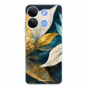 Odolné silikonové pouzdro iSaprio - Gold Petals - Infinix Smart 7 obraz