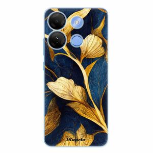 Odolné silikonové pouzdro iSaprio - Gold Leaves - Infinix Smart 7 obraz