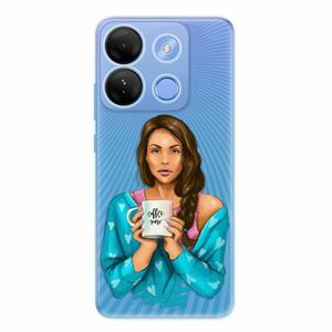 Odolné silikonové pouzdro iSaprio - Coffe Now - Brunette - Infinix Smart 7 obraz