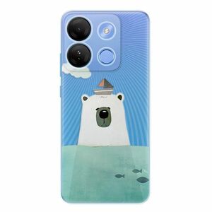 Odolné silikonové pouzdro iSaprio - Bear With Boat - Infinix Smart 7 obraz