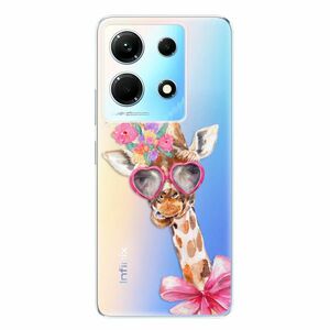 Odolné silikonové pouzdro iSaprio - Lady Giraffe - Infinix Note 30 obraz