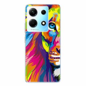 Odolné silikonové pouzdro iSaprio - Rainbow Lion - Infinix Note 30 obraz