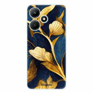 Odolné silikonové pouzdro iSaprio - Gold Leaves - Infinix Hot 30i obraz