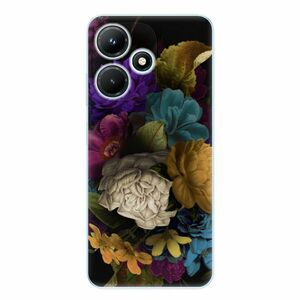 Odolné silikonové pouzdro iSaprio - Dark Flowers - Infinix Hot 30i obraz