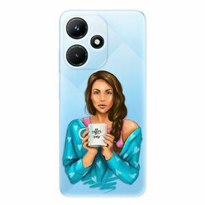 Odolné silikonové pouzdro iSaprio - Coffe Now - Brunette - Infinix Hot 30i obraz