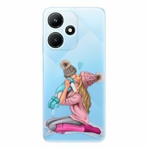 Odolné silikonové pouzdro iSaprio - Kissing Mom - Blond and Boy - Infinix Hot 30i obraz