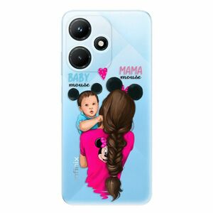 Odolné silikonové pouzdro iSaprio - Mama Mouse Brunette and Boy - Infinix Hot 30i obraz