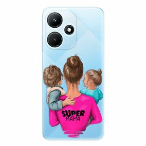 Odolné silikonové pouzdro iSaprio - Super Mama - Boy and Girl - Infinix Hot 30i obraz