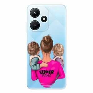 Odolné silikonové pouzdro iSaprio - Super Mama - Two Boys - Infinix Hot 30i obraz