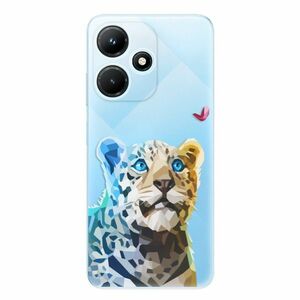 Odolné silikonové pouzdro iSaprio - Leopard With Butterfly - Infinix Hot 30i obraz