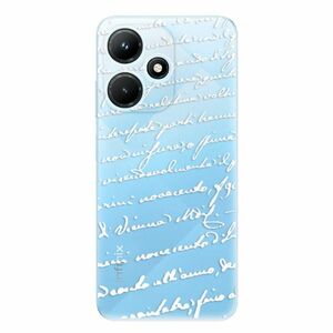 Odolné silikonové pouzdro iSaprio - Handwriting 01 - white - Infinix Hot 30i obraz