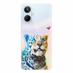 Odolné silikonové pouzdro iSaprio - Leopard With Butterfly - Realme 10 obraz