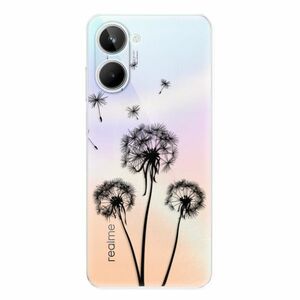 Odolné silikonové pouzdro iSaprio - Three Dandelions - black - Realme 10 obraz