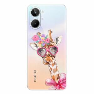 Odolné silikonové pouzdro iSaprio - Lady Giraffe - Realme 10 obraz