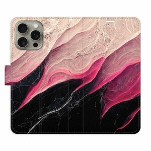 Flipové pouzdro iSaprio - BlackPink Marble - iPhone 15 Pro Max obraz