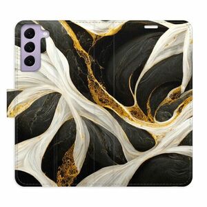 Flipové pouzdro iSaprio - BlackGold Marble - Samsung Galaxy S22 5G obraz