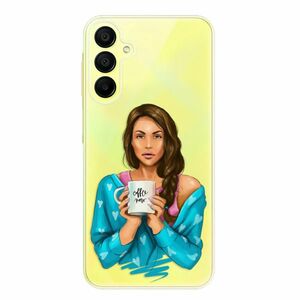 Odolné silikonové pouzdro iSaprio - Coffe Now - Brunette - Samsung Galaxy A15 / A15 5G obraz