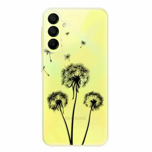 Odolné silikonové pouzdro iSaprio - Three Dandelions - black - Samsung Galaxy A15 / A15 5G obraz