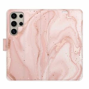 Flipové pouzdro iSaprio - RoseGold Marble - Samsung Galaxy S24 Ultra obraz