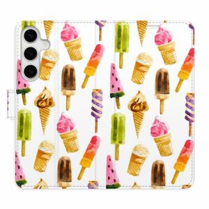 Flipové pouzdro iSaprio - Ice Cream Pattern - Samsung Galaxy S24+ obraz