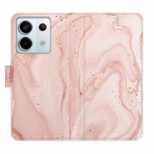 Flipové pouzdro iSaprio - RoseGold Marble - Xiaomi Redmi Note 13 Pro 5G / Poco X6 5G obraz