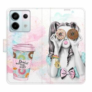 Flipové pouzdro iSaprio - Donut Worry Girl - Xiaomi Redmi Note 13 Pro 5G / Poco X6 5G obraz