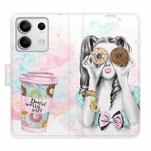 Flipové pouzdro iSaprio - Donut Worry Girl - Xiaomi Redmi Note 13 5G obraz