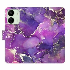 Flipové pouzdro iSaprio - Purple Marble - Xiaomi Redmi 13C obraz