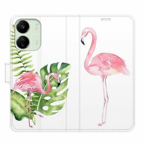 Flipové pouzdro iSaprio - Flamingos - Xiaomi Redmi 13C obraz