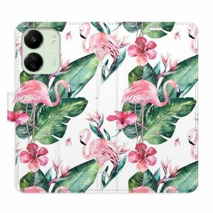 Flipové pouzdro iSaprio - Flamingos Pattern - Xiaomi Redmi 13C obraz