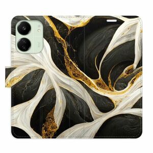 Flipové pouzdro iSaprio - BlackGold Marble - Xiaomi Redmi 13C obraz