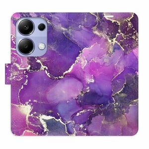 Flipové pouzdro iSaprio - Purple Marble - Xiaomi Redmi Note 13 Pro obraz