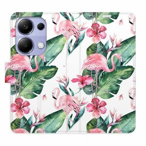 Flipové pouzdro iSaprio - Flamingos Pattern - Xiaomi Redmi Note 13 Pro obraz