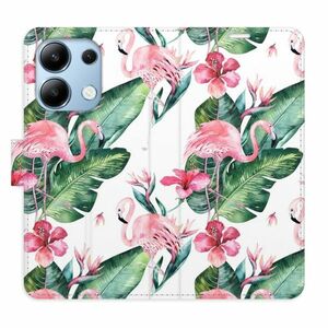 Flipové pouzdro iSaprio - Flamingos Pattern - Xiaomi Redmi Note 13 obraz