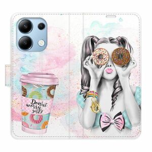 Flipové pouzdro iSaprio - Donut Worry Girl - Xiaomi Redmi Note 13 obraz