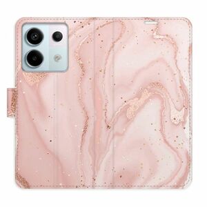 Flipové pouzdro iSaprio - RoseGold Marble - Xiaomi Redmi Note 13 Pro+ 5G obraz