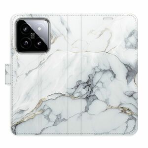 Flipové pouzdro iSaprio - SilverMarble 15 - Xiaomi 14 obraz