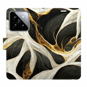 Flipové pouzdro iSaprio - BlackGold Marble - Xiaomi 14 obraz