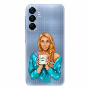 Odolné silikonové pouzdro iSaprio - Coffe Now - Redhead - Samsung Galaxy A25 5G obraz