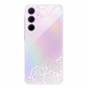 Odolné silikonové pouzdro iSaprio - White Lace 02 - Samsung Galaxy A35 5G obraz