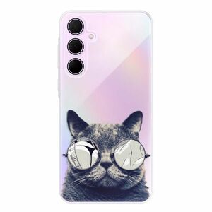 Odolné silikonové pouzdro iSaprio - Crazy Cat 01 - Samsung Galaxy A35 5G obraz