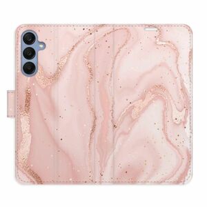 Flipové pouzdro iSaprio - RoseGold Marble - Samsung Galaxy A25 5G obraz